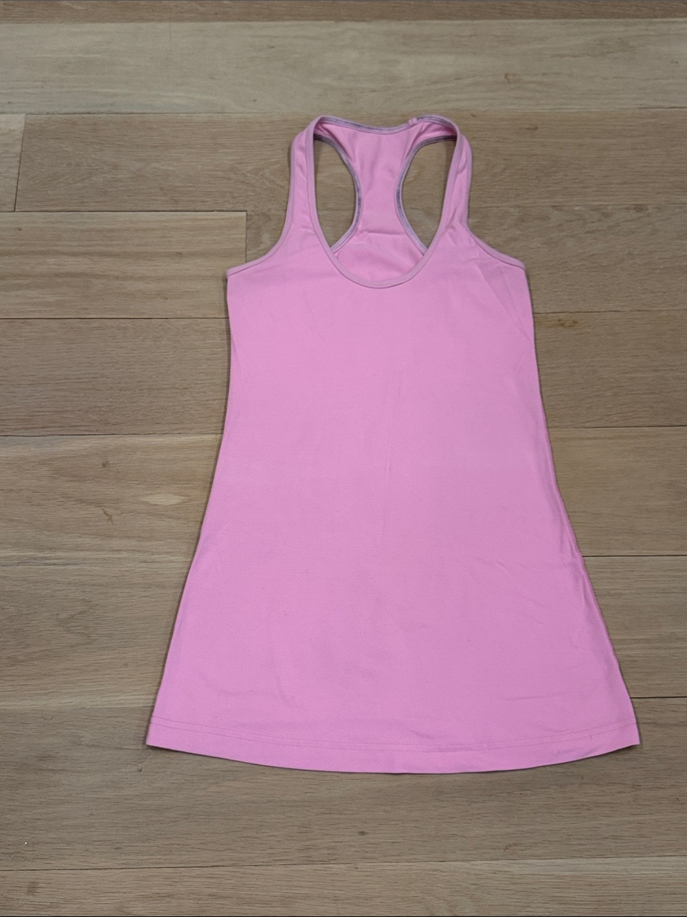Lululemon Pink Racerback Long Tank, Size 4
